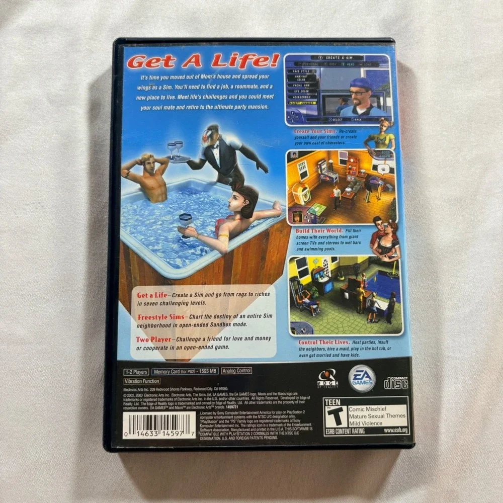 The Sims Sony PlayStation 2 PS2 Greatest Hits Simulation Game CIB with Manual